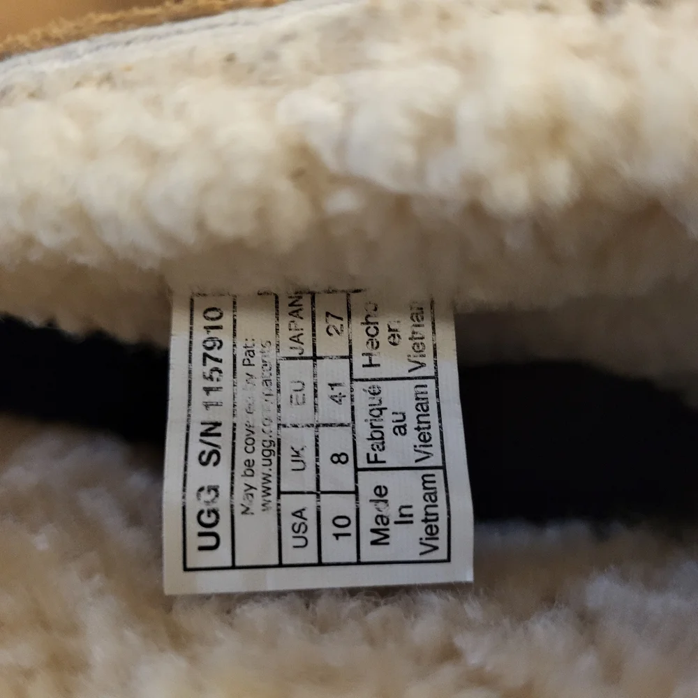 UGG Tan Mini New Heights Platform Boots Size 10
